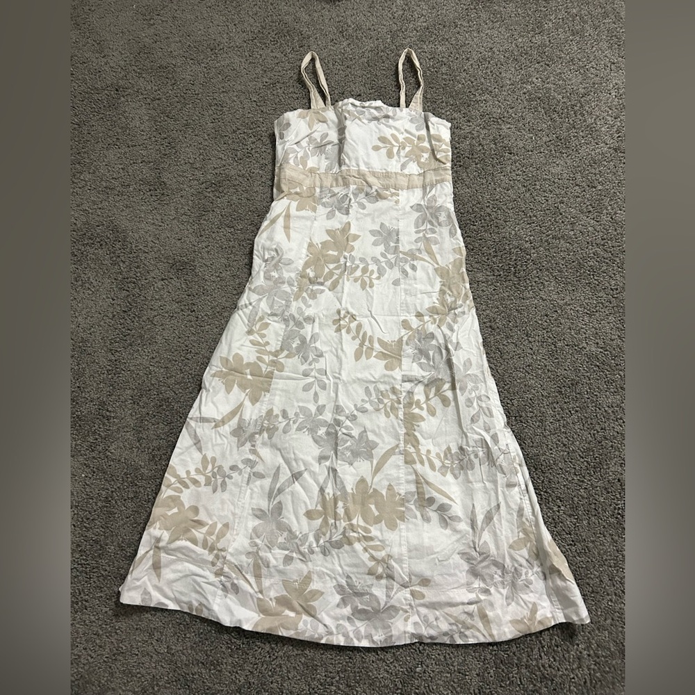 White floral dress